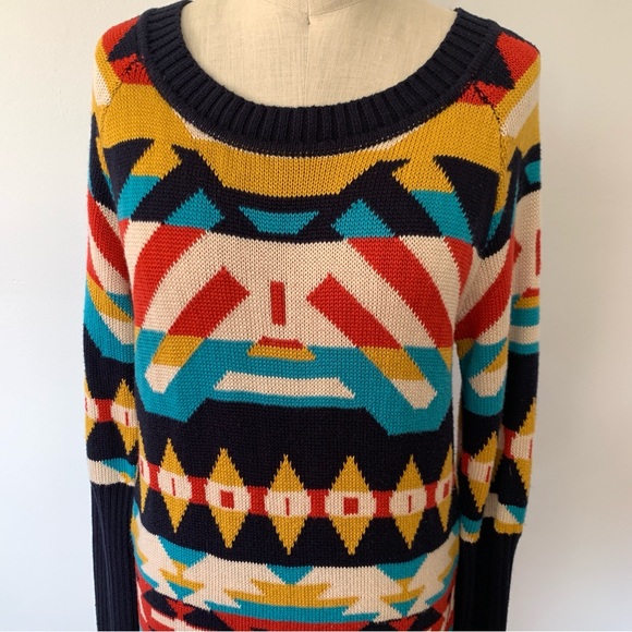 Jessica Simpson Southwestern Style Knit Dress - Picture 2 of 6